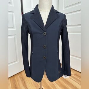 Girls 8 regular navy blue RJ Classics Harmony mesh show coat. BNWT
